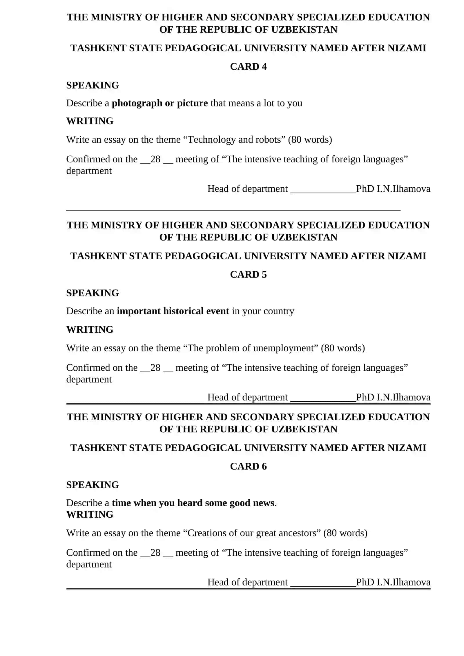 The intensive teaching of foreign languages 2