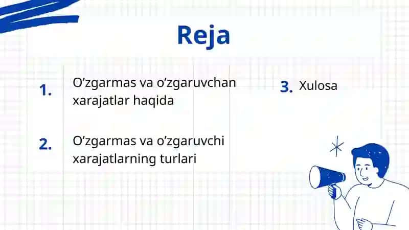 O’ZGARUVCHI VA DOIMIY XARAJATLAR 2