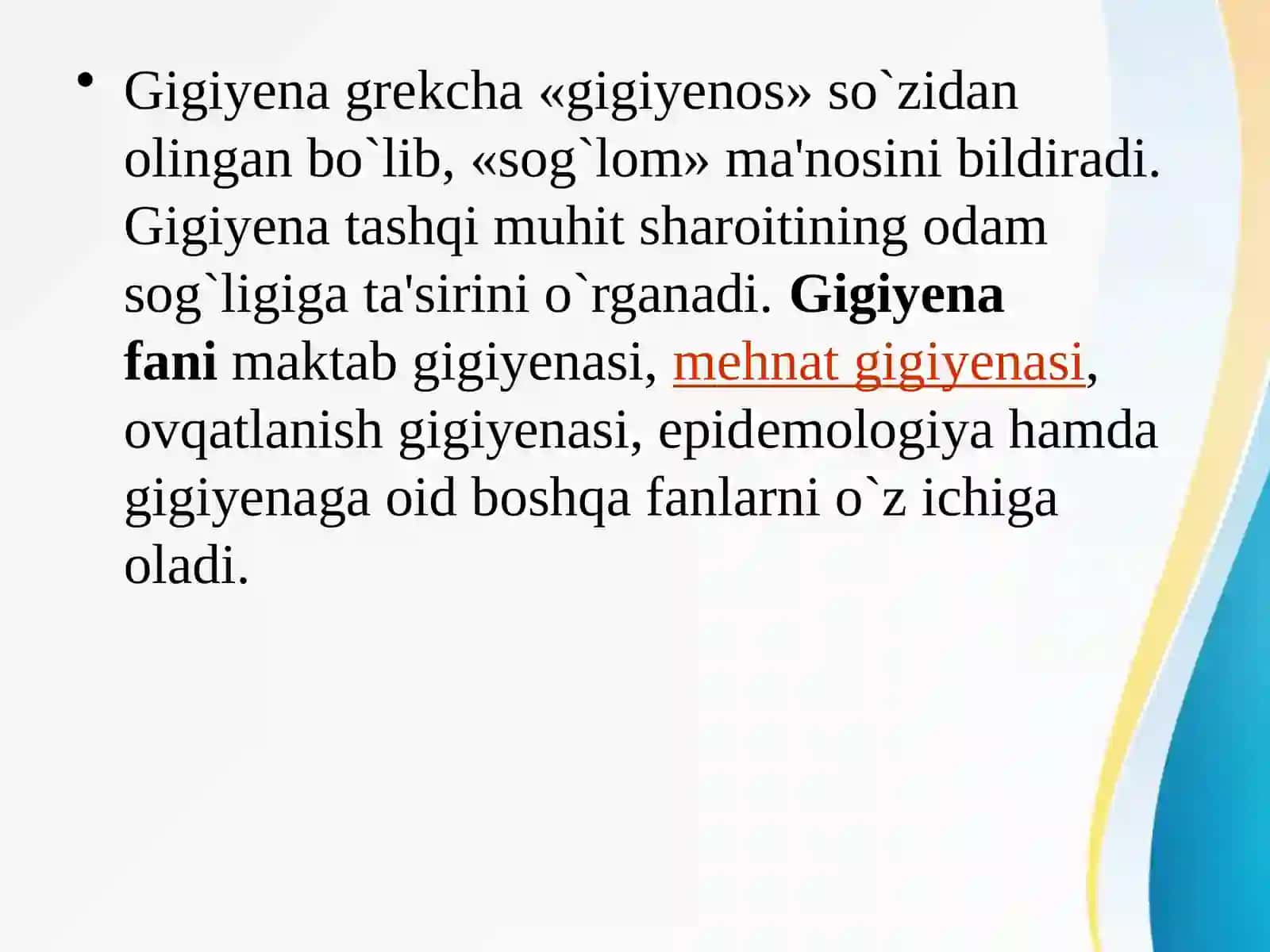 O’quvchilarni gigiyenik tarbiyalash 2