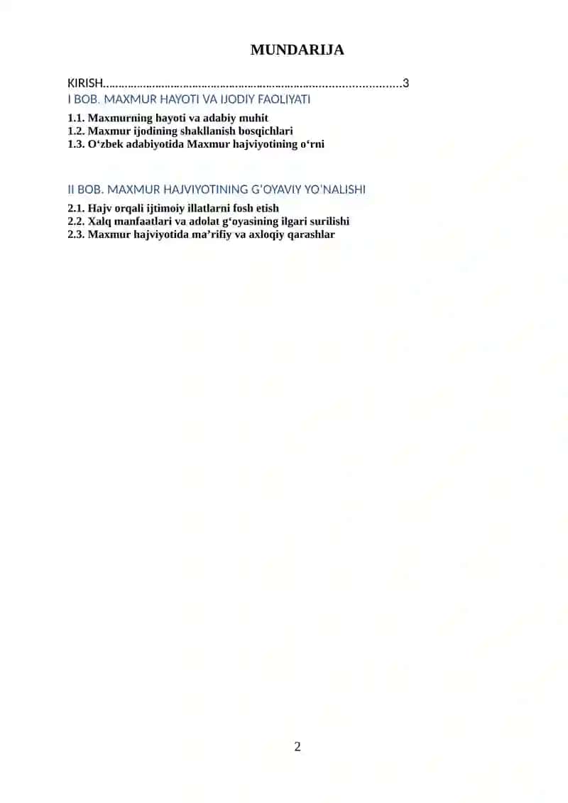 Maxmur hajviyotining gʻoyaviy yoʻnalishi 2