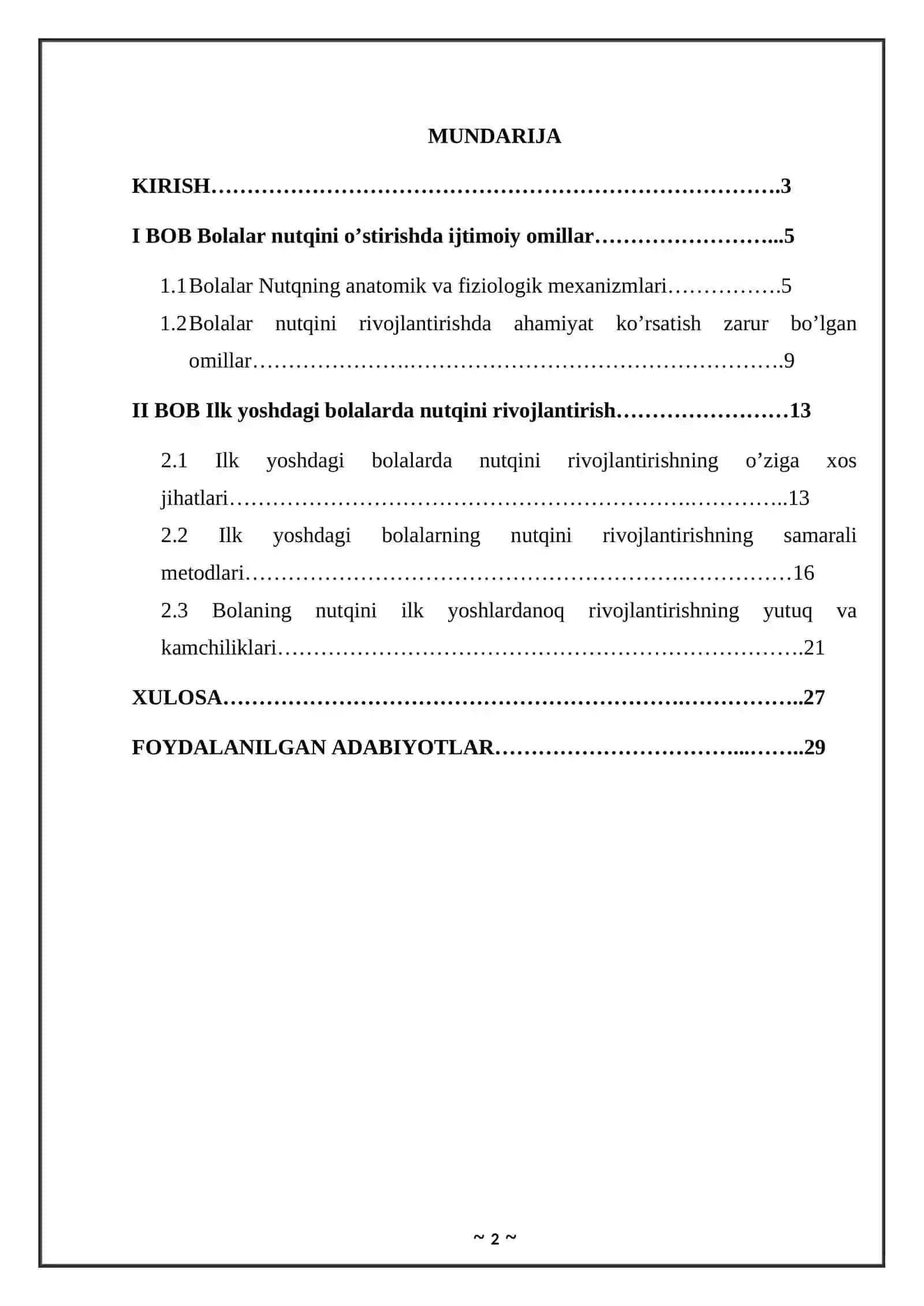 Bolalar nutqini o’stirish metodikasi 2
