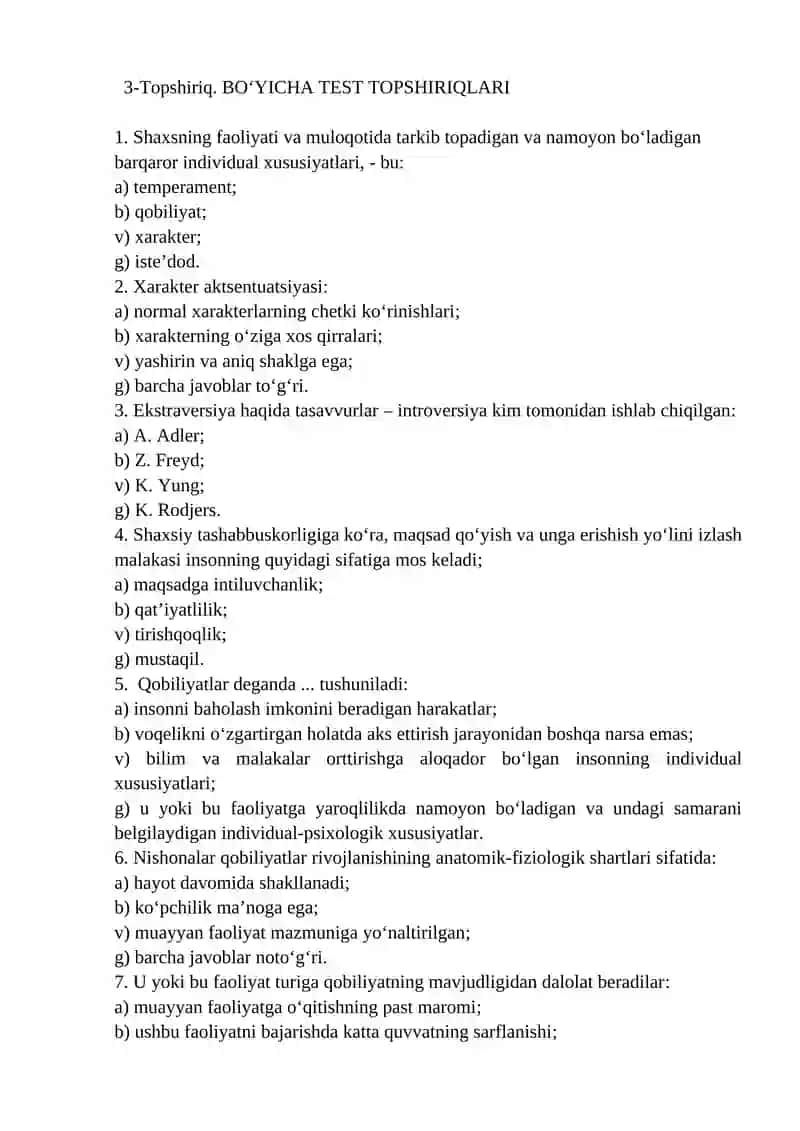 Temperament Xarakter.Qobiliyat 2