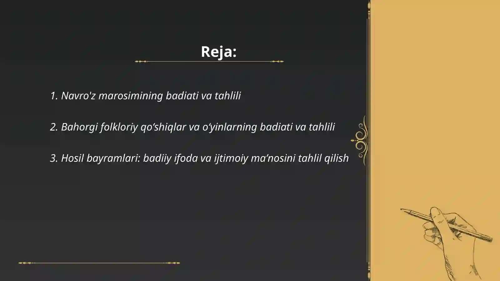 Navro'z marosimining badiati va tahlili 2