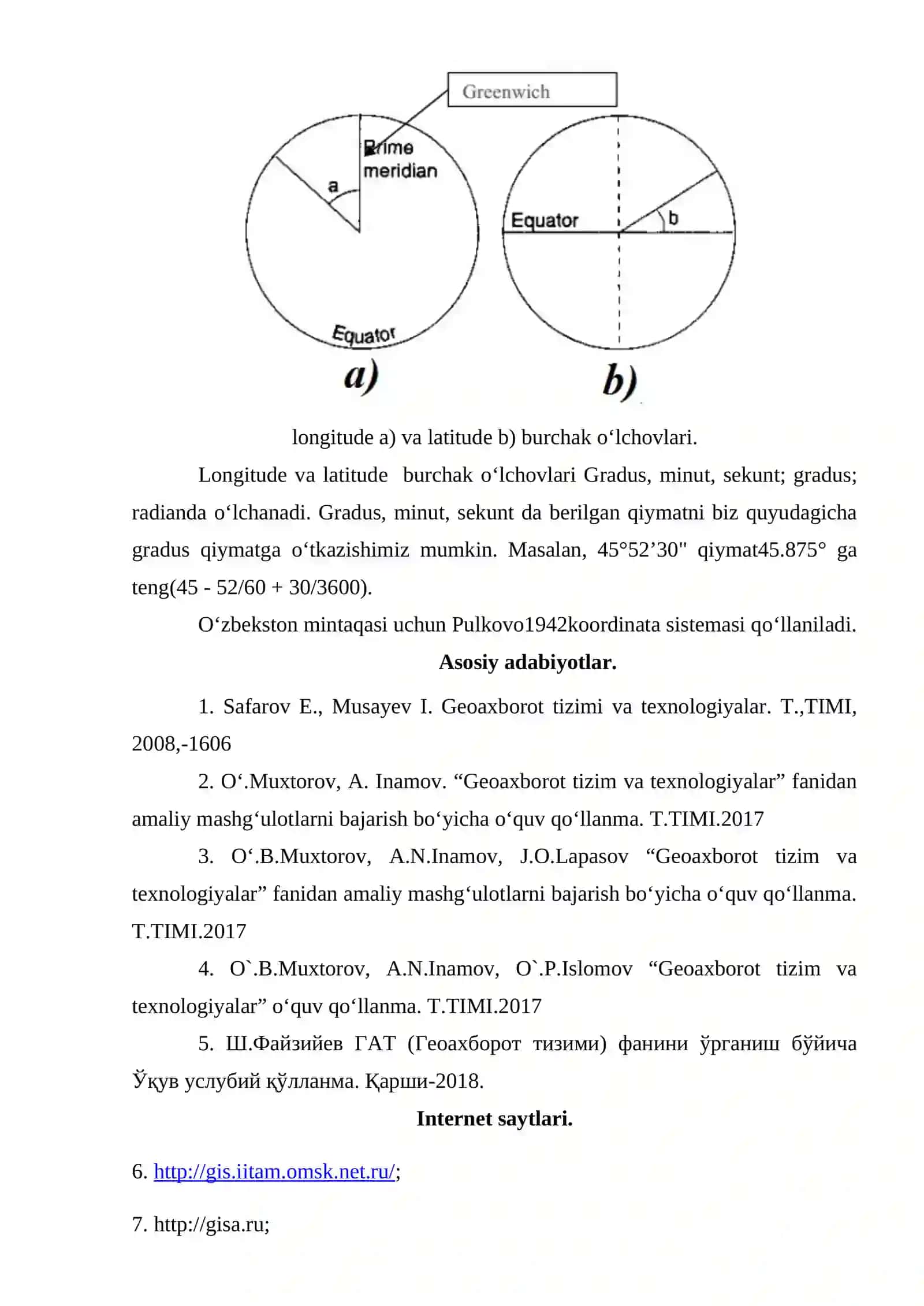 Geografik dunyo koordinata sistemasi 2