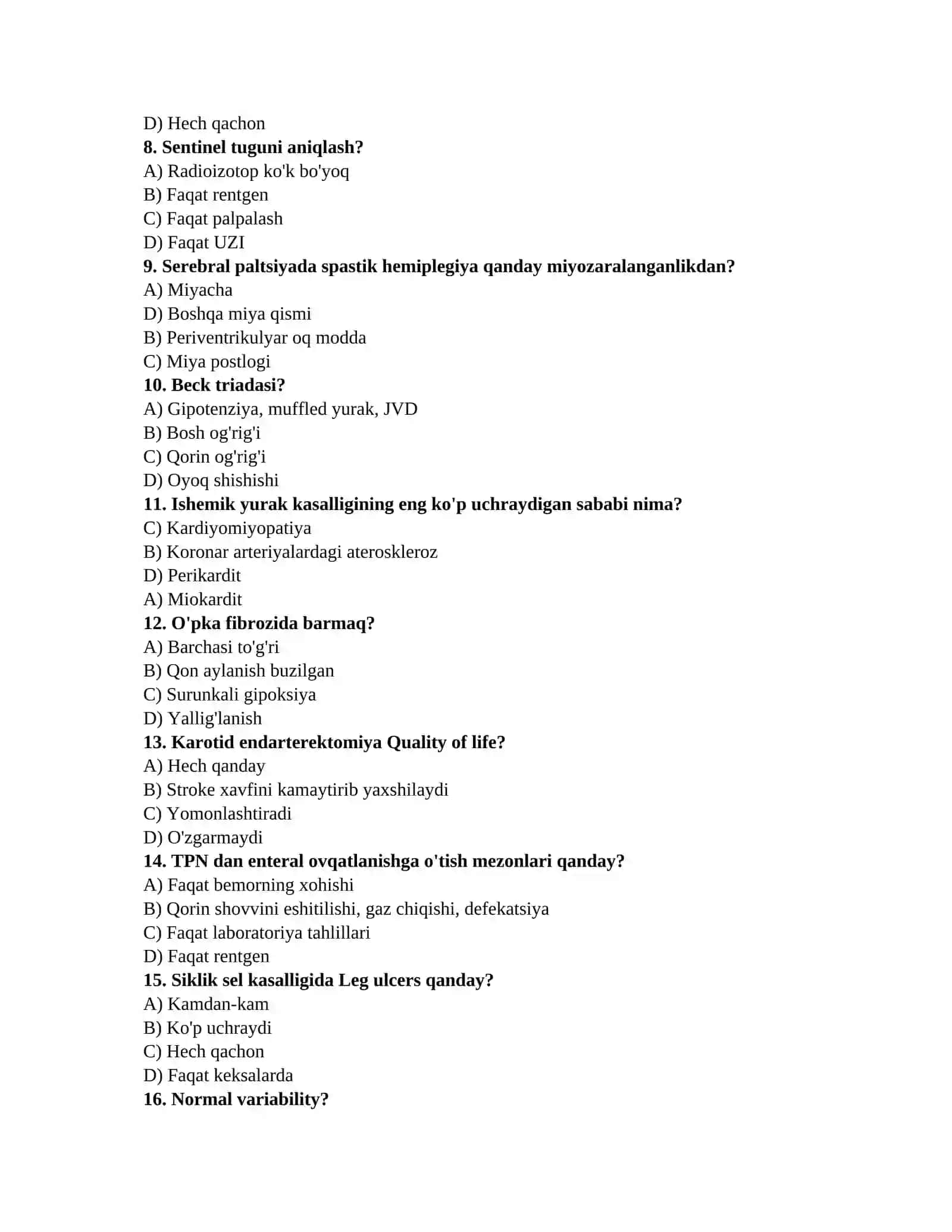 Urologiya savollari 2