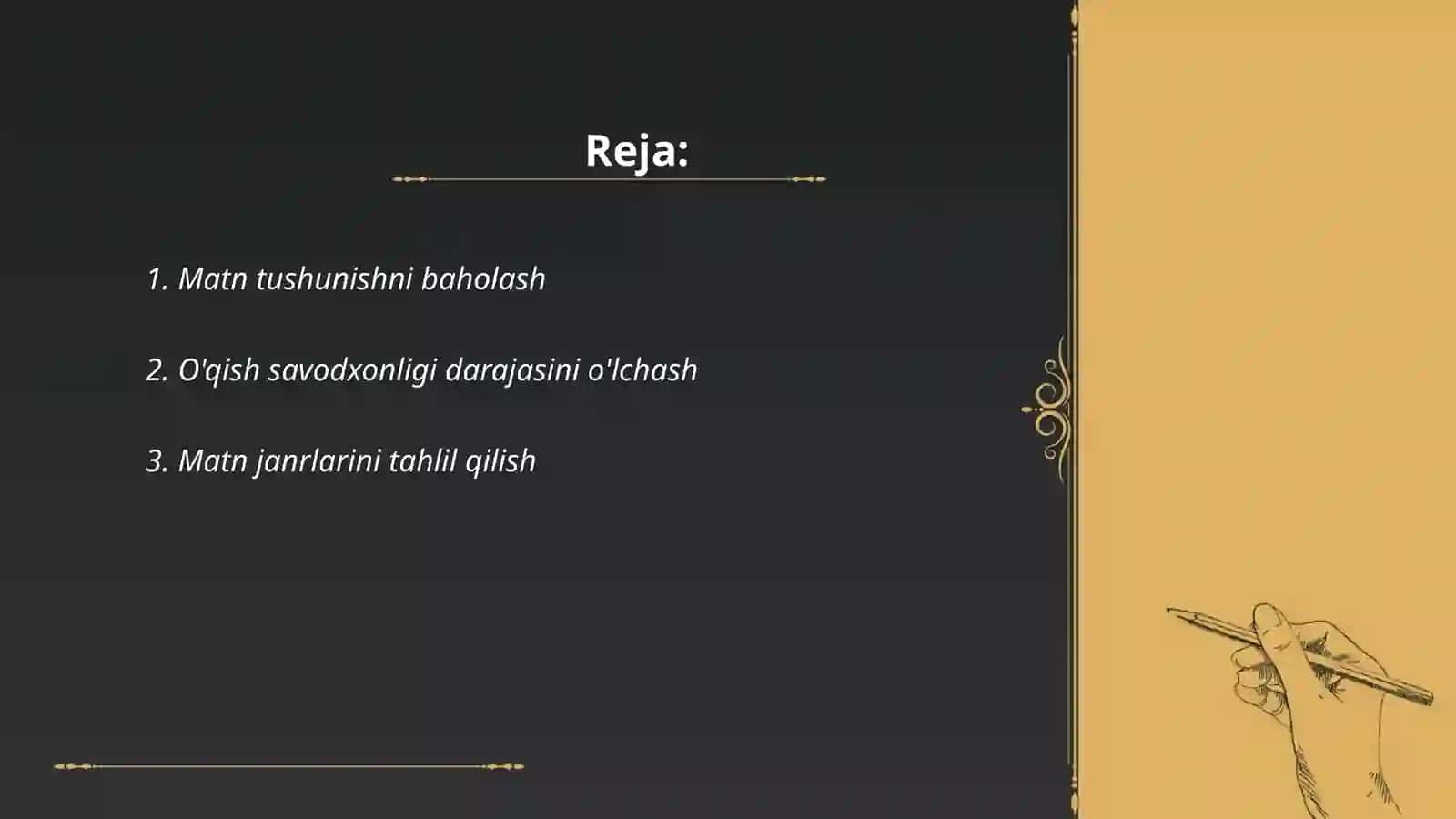 PIRLS xalqaro baholash dasturiga asoslangan matnlar ustida ishlash 2
