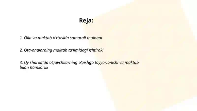 Ta'lim-tarbiyada oila va maktabning o'zaro ta'siri 2