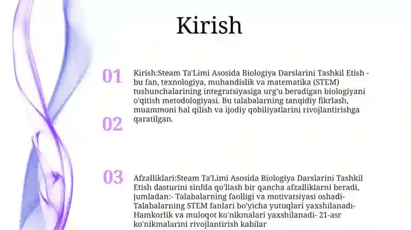 Biologiya Darslarini Tashkil Etish 2