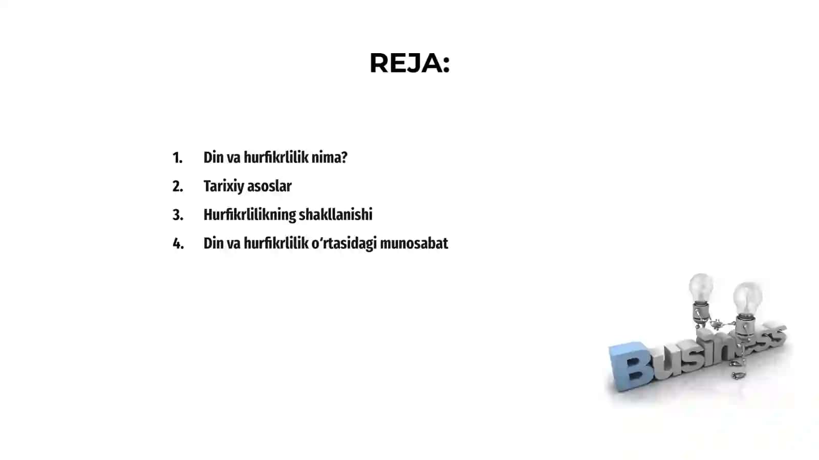 Din va hurfikrlilik 2