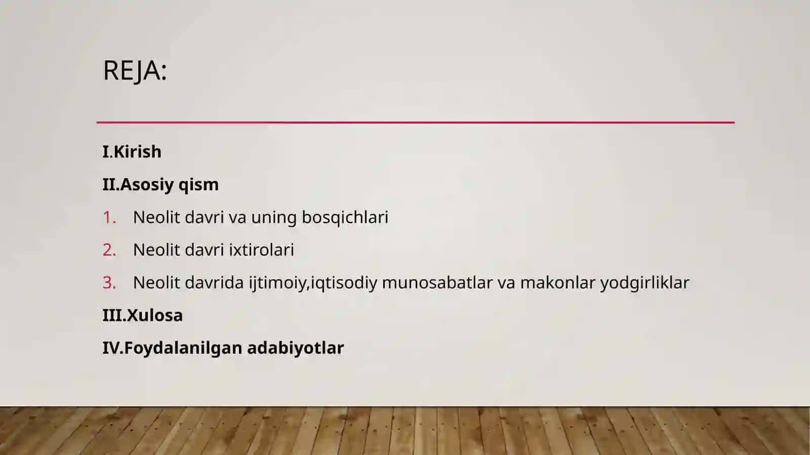 Neolit davri arxeologiyasi 2