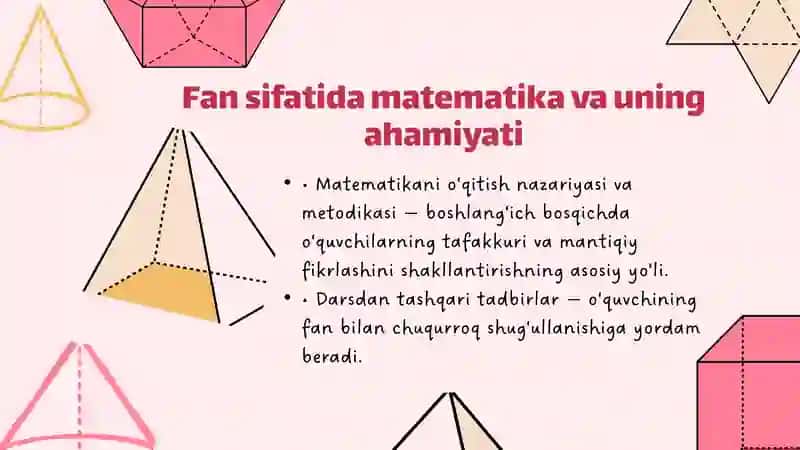 Boshlang‘ich sinflarda matematika kechalari va matematiklar bilan uchrashuvlar tashkil etish 2