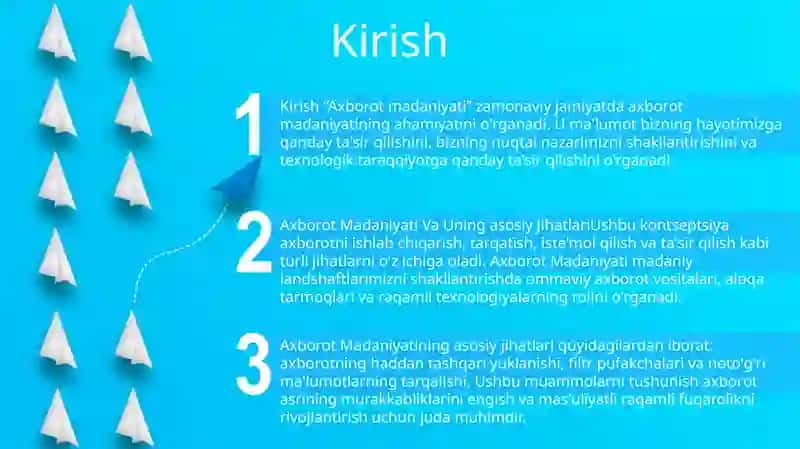 Axborot Madaniyati Va Uning Asosiy Jihatlari 2