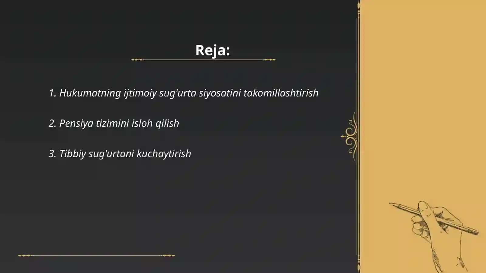 O’zbekistonda ijtimoiy sug'urtani isloh qilishning asosiy yo'nalishlari 2