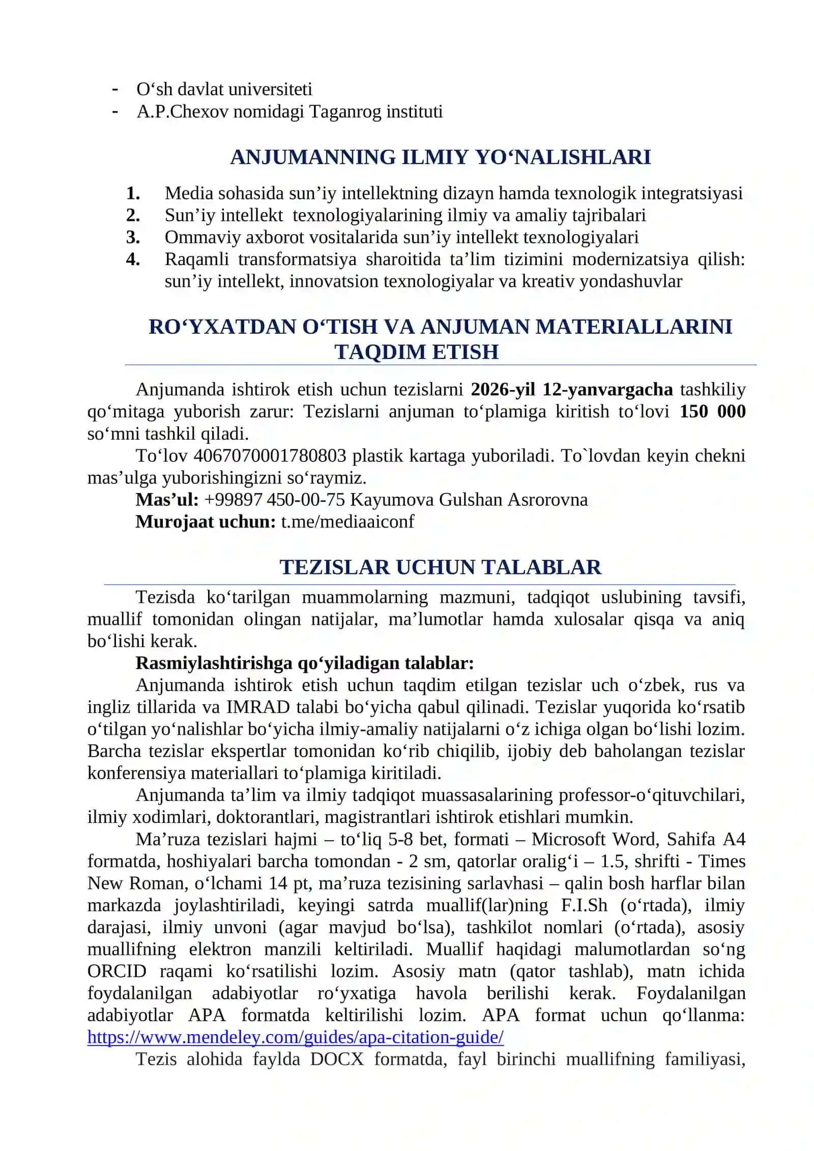 Media va Sun’iy Intellekt Integratsiyasining Ilmiy Asoslari va Zamonaviy Muammolari 2