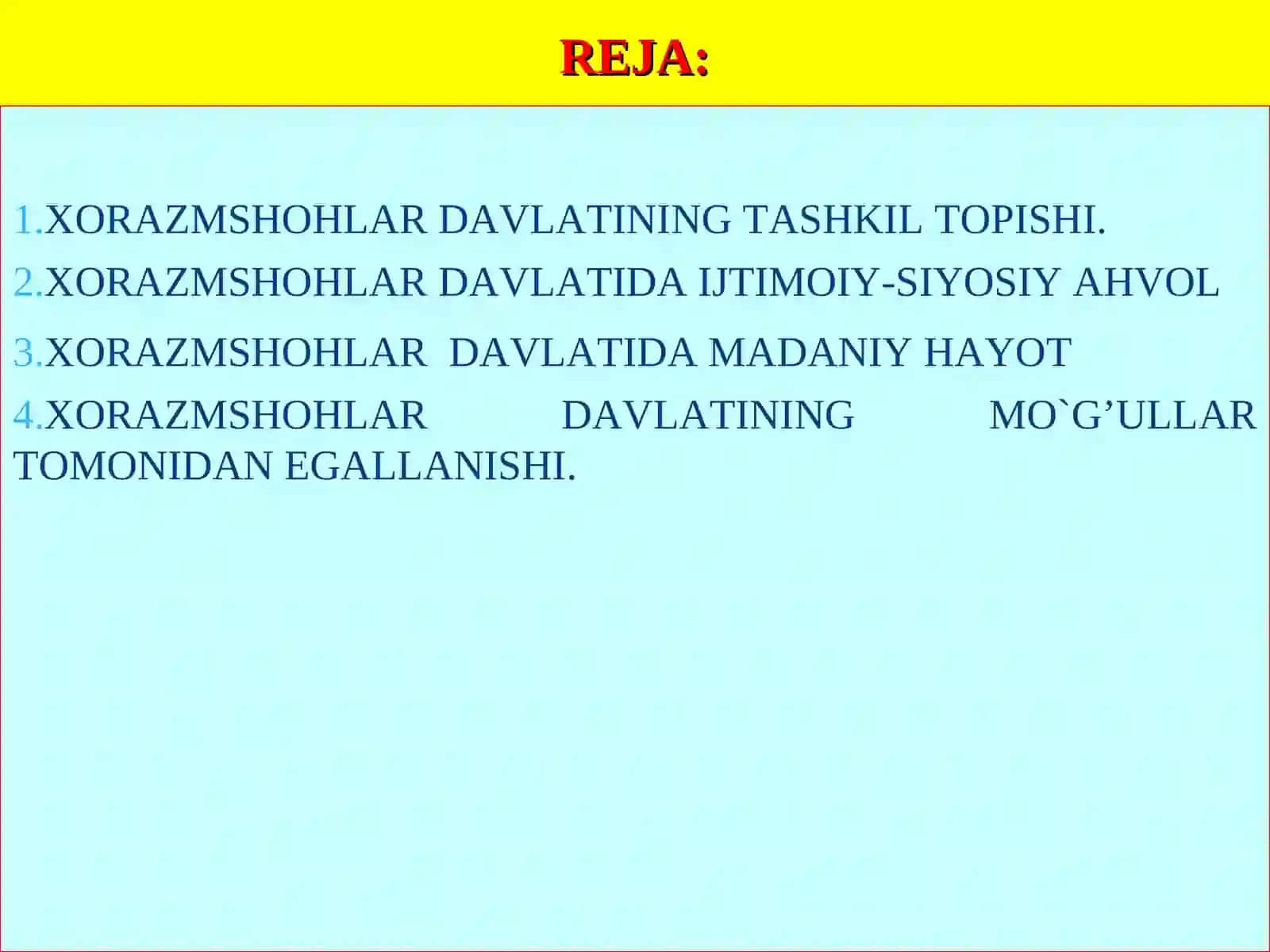 XORAZMSHOH-ANUSHTEGINIYLAR DAVLATI 2