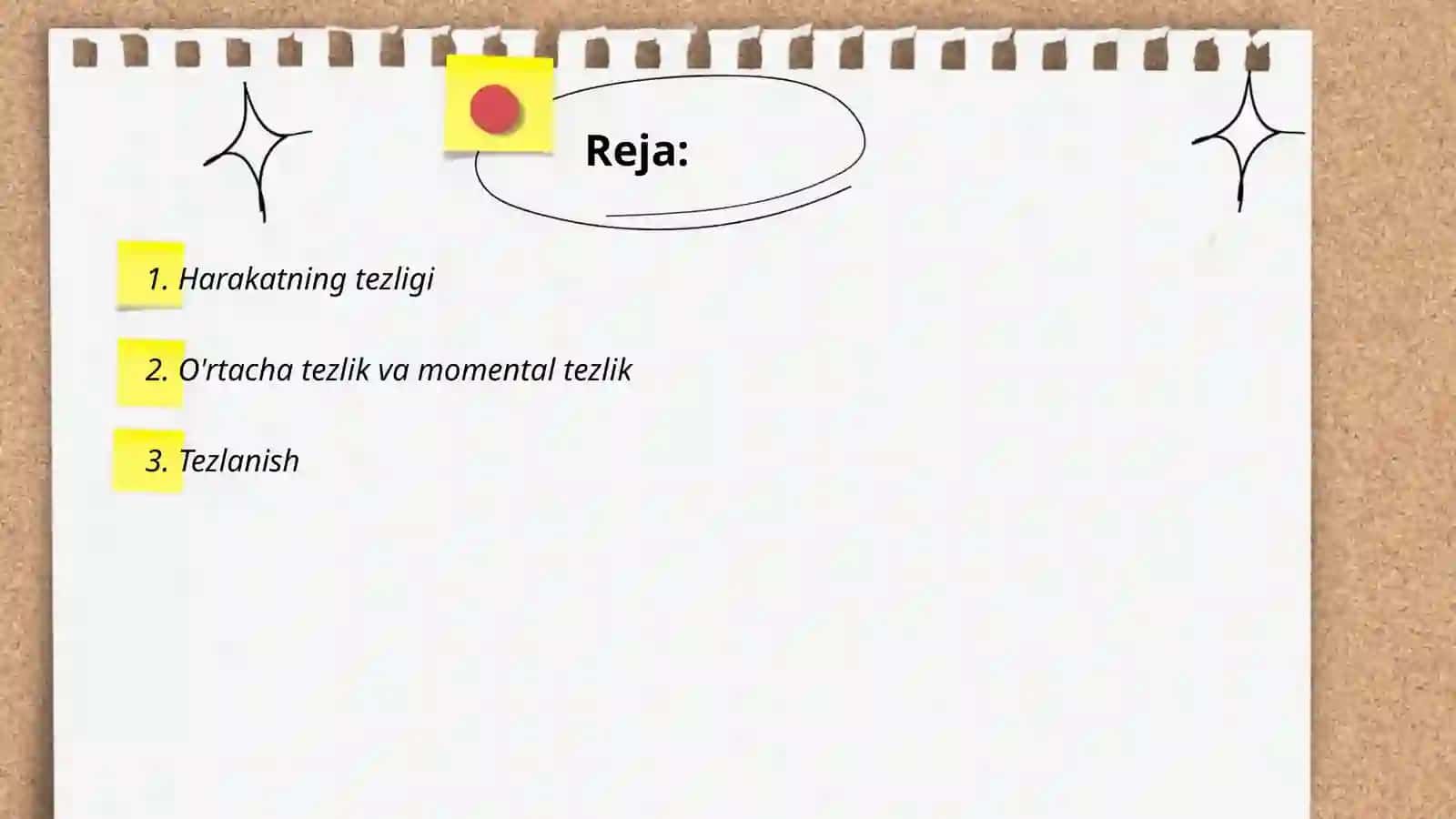 Harakatga doir masalalar 2