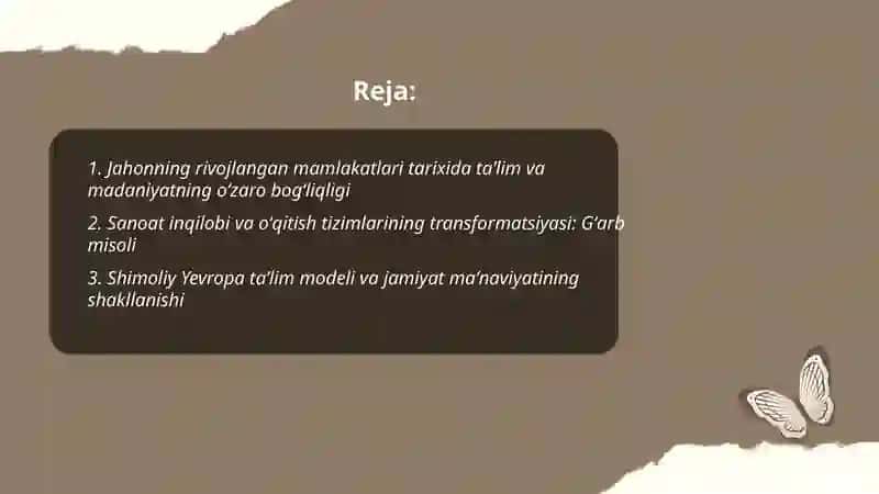 Tarbiya fanini oʻqitish metodikasi 2