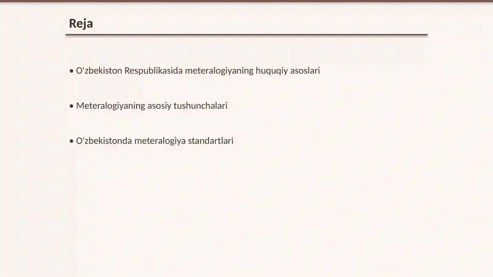 O'zbekiston Respublikasida meteralogiyaning huquqiy asoslari 2