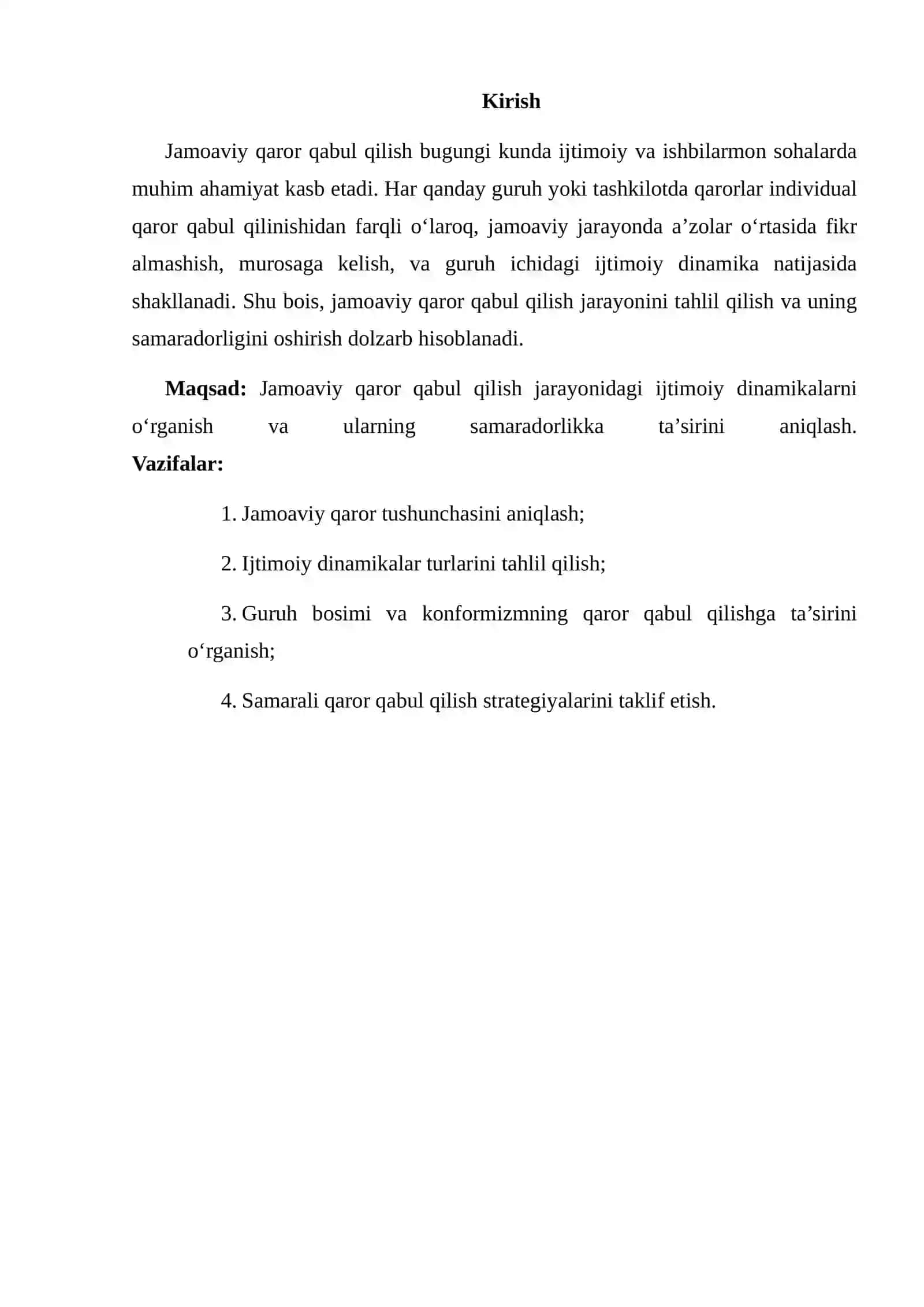 Jamoaviy Qaror Qabul Qilishdagi Ijtimoiy Dinamikalar 2