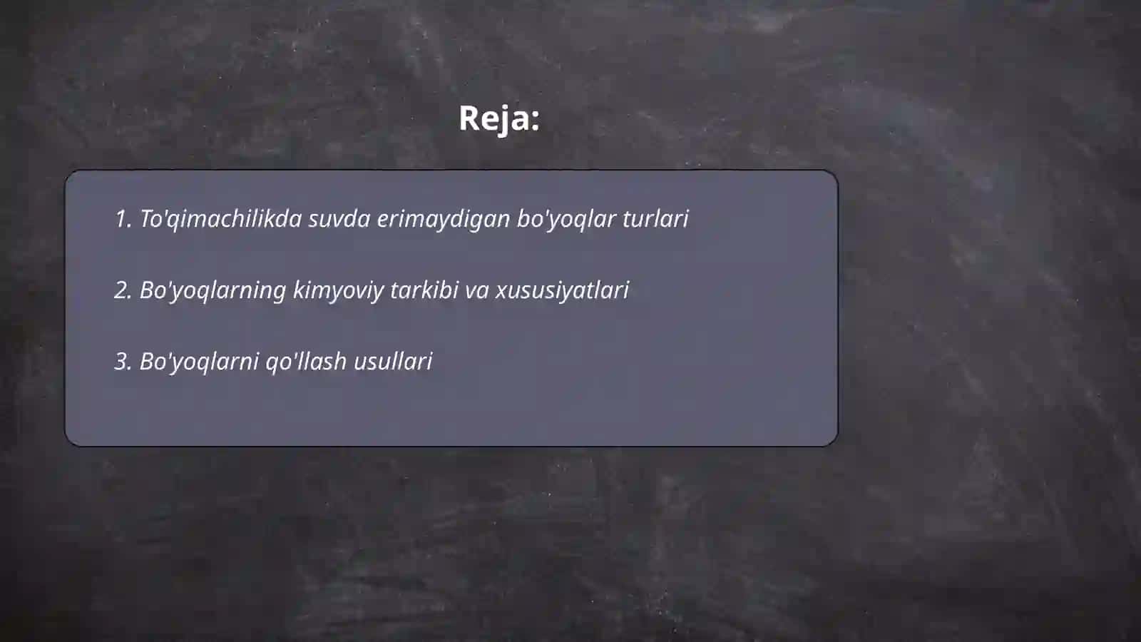 To'qimachilik materiallarini suvda erimaydigan bo'yovchi moddalar bilan bo'yash usullari 2