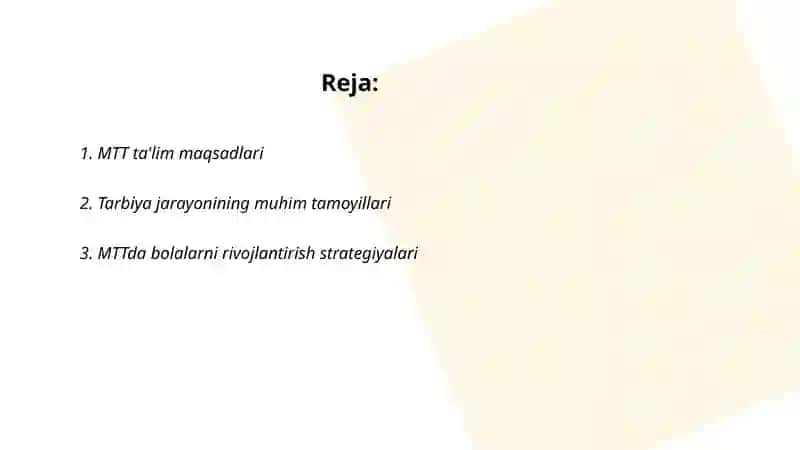 MTT ta'lim va tarbiya jarayonining maqsadi va tamoyillari 2