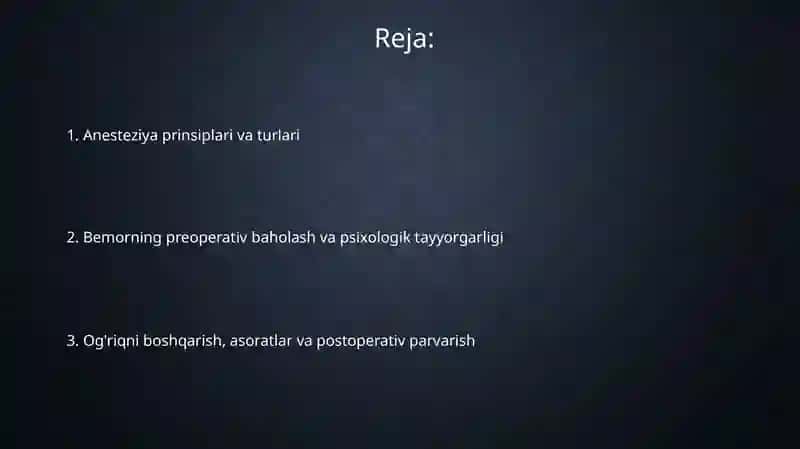Anesteziya asoslari 2