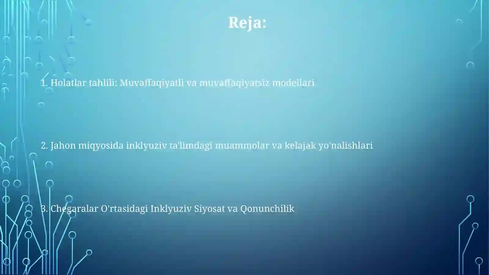 Inklyuziv ta'limni joriy qilish bo'yicha chet el tajribalari 2