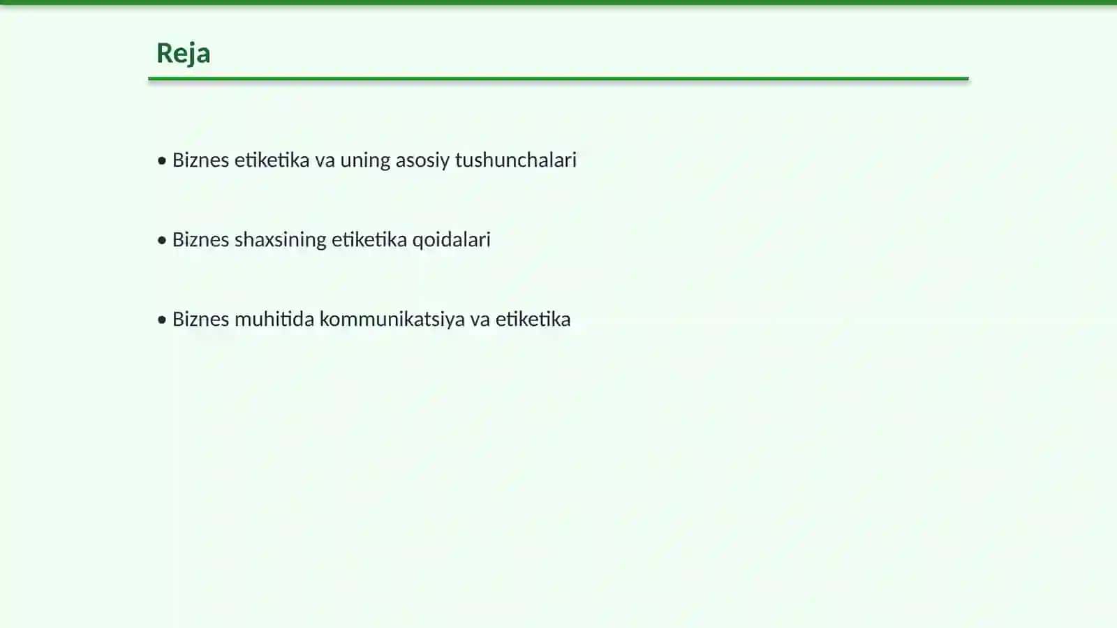Biznes Etiketika va uning asosiy tushunchalari 2