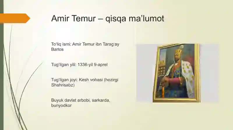"O‘zbekistonda Amir Temur hayoti" 2