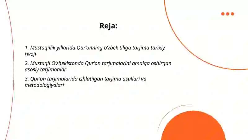 Mustaqillik yillarida Qurʼonning oʻzbek tiliga tarjima qilinishi va tafsirlari 2