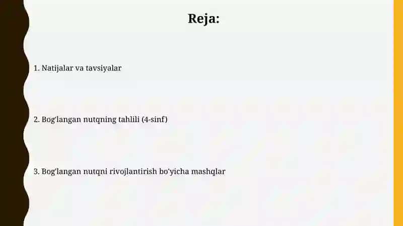 Bog'langan nutq tahlili va rivojlantirish mashqlari 2