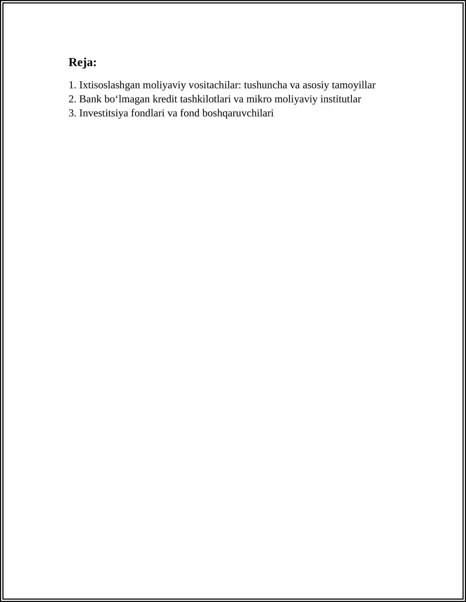 IXTISOSLASHGAN MOLIYAVIY VOSITACHILAR 2