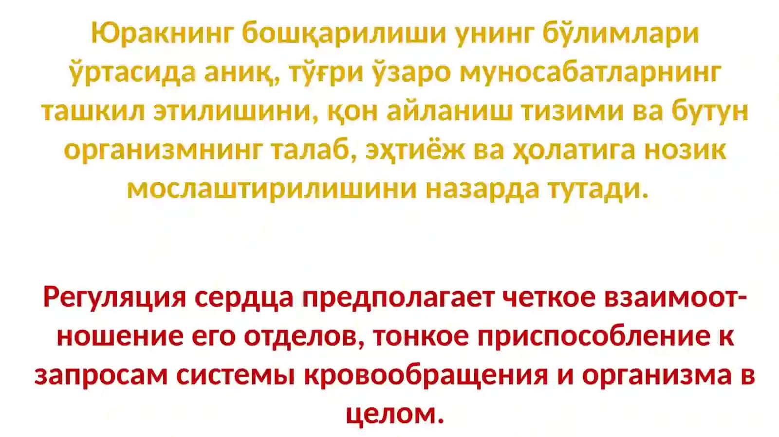 Юрак фаолиятининг бошқарилиши 2