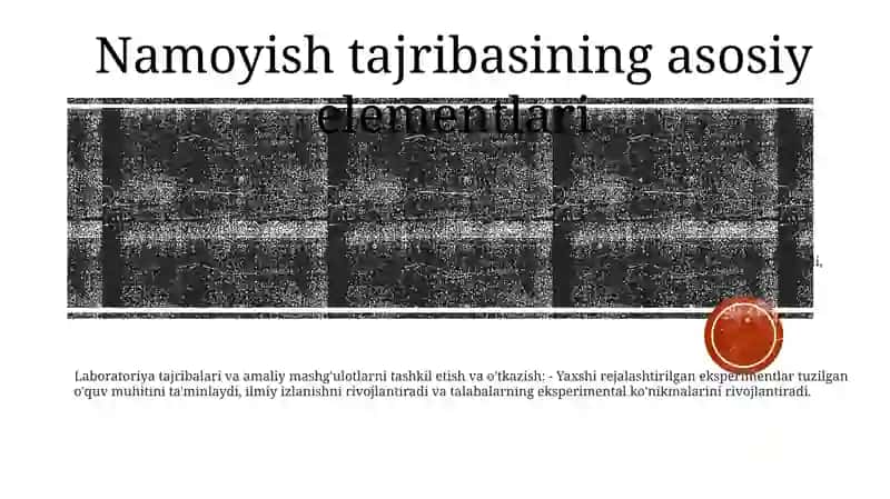 Ko'rgazmali Tajribaning Malakalarini Shakillantirish 2