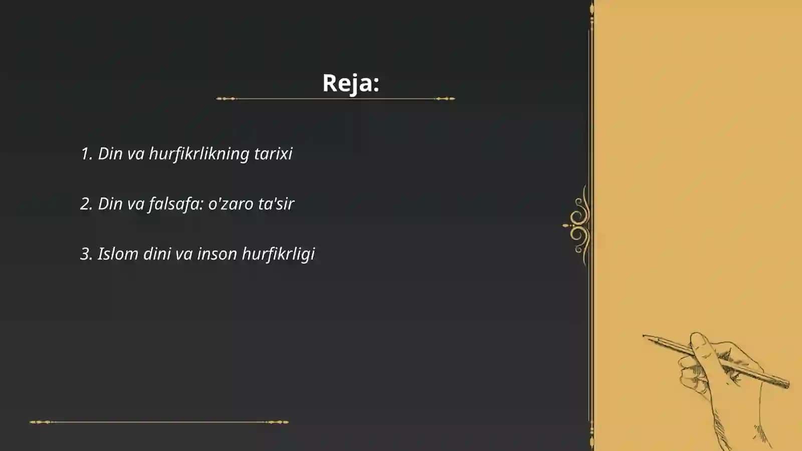 Din va hurfikrlikning tarixi 2