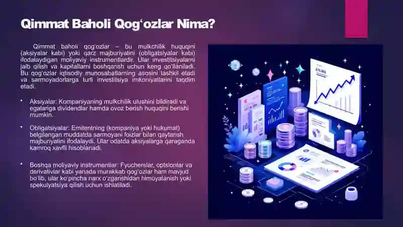Qimmat Baholi Qogʻozlar Bozori: Tuzilishi, Funksiyalari va Mexanizmlari 2