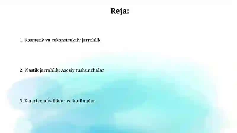 Plastikxirurgiya 2