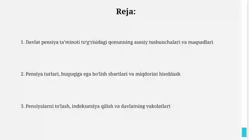 Davlat pensiya ta'minoti to'g'risida qonun 2