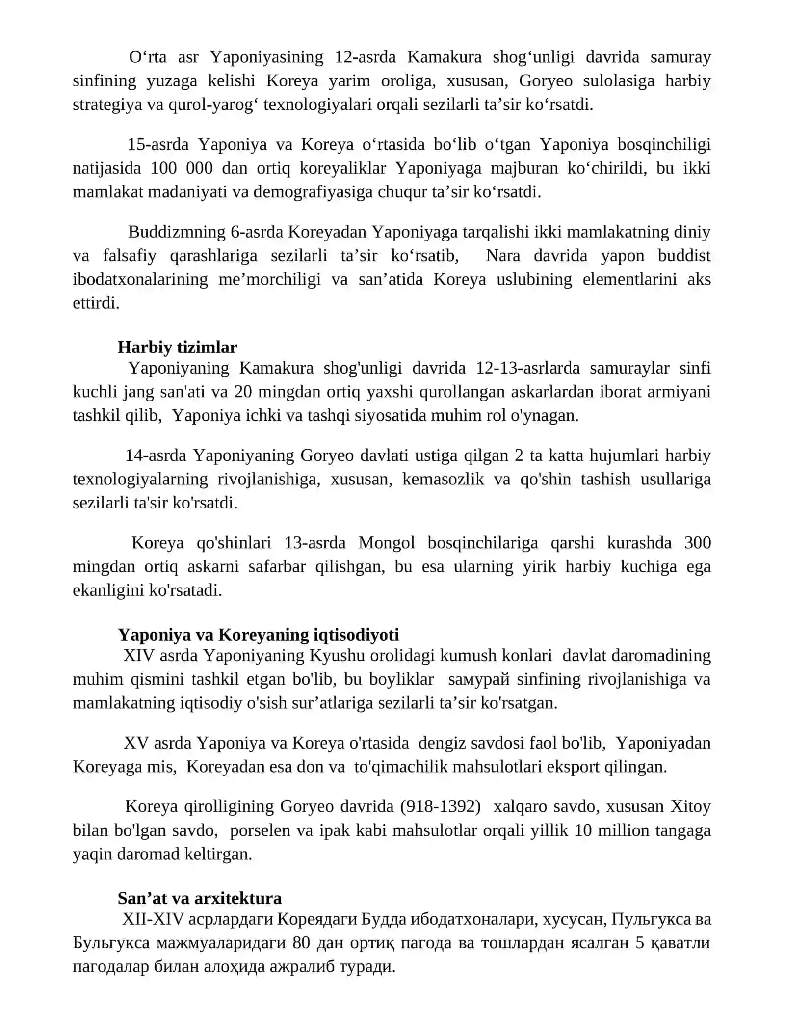 O'rta asrlarda Yaponiya va Koreya 2