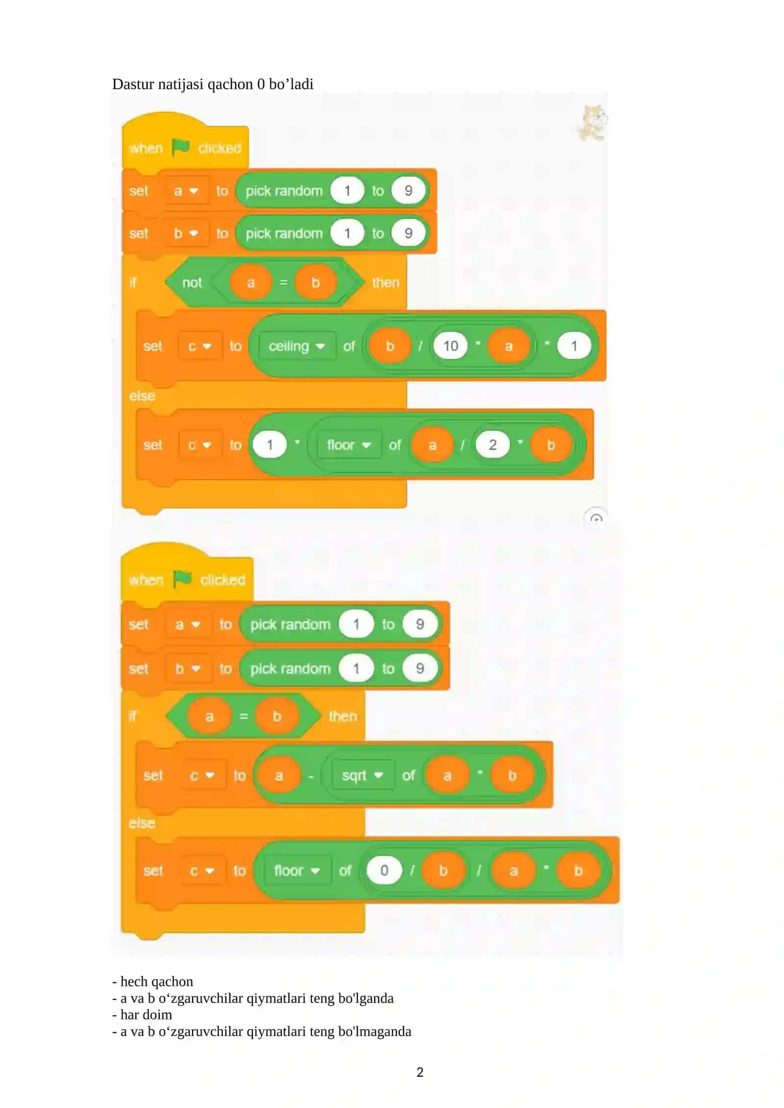 Scratch bloklari 2