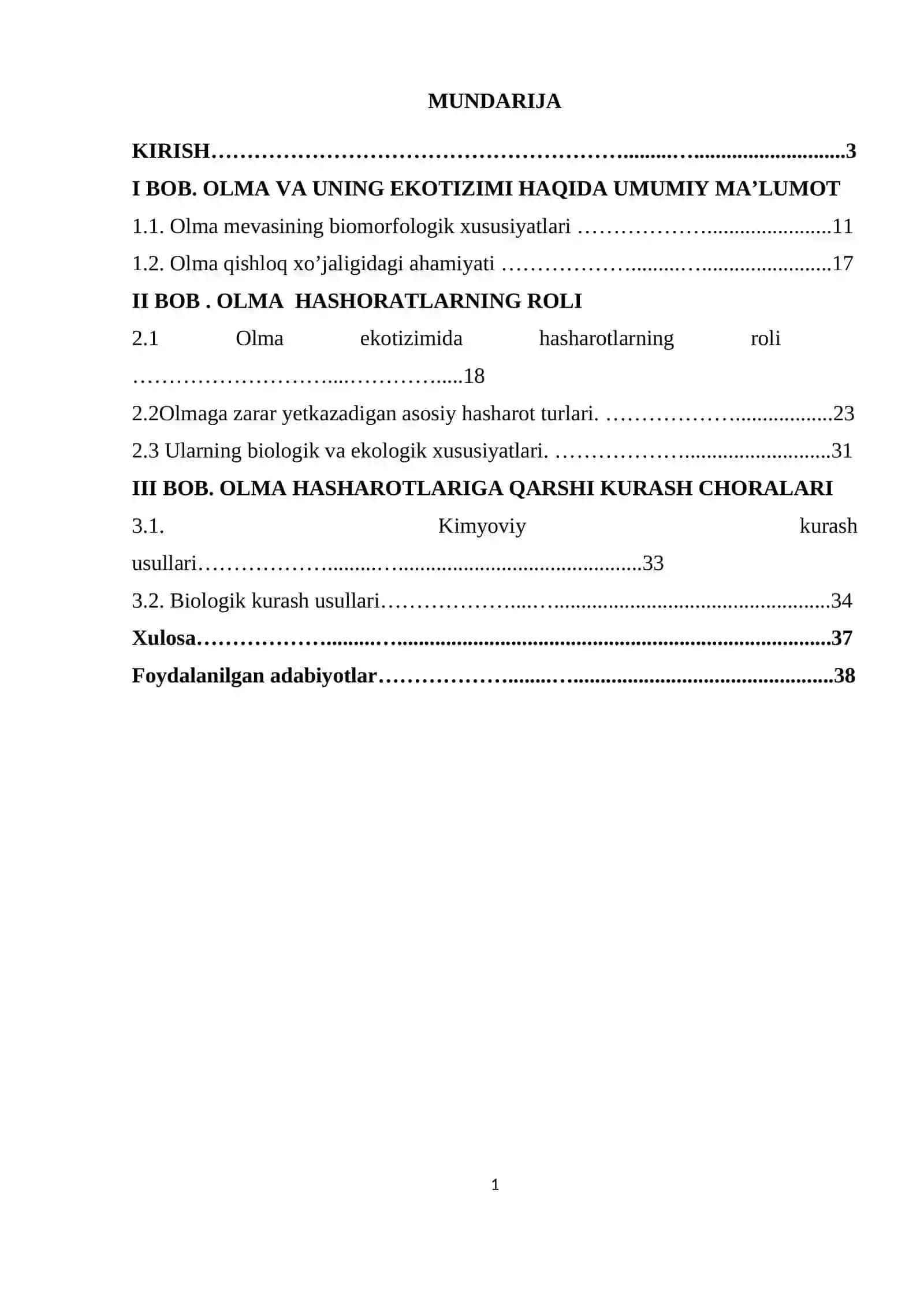 OLMAGA ZARAR KELTIRUVCHI HASHAROTLAR VA ULARGA QARSHI KURASH CHORALARI 2