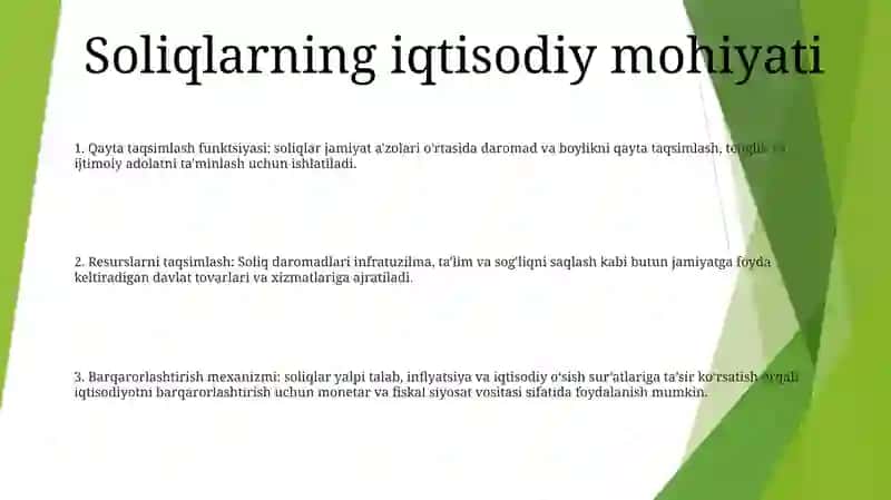 Soliqlarning Iqtisodiy Mohiyati Va Solid Yuzini 2