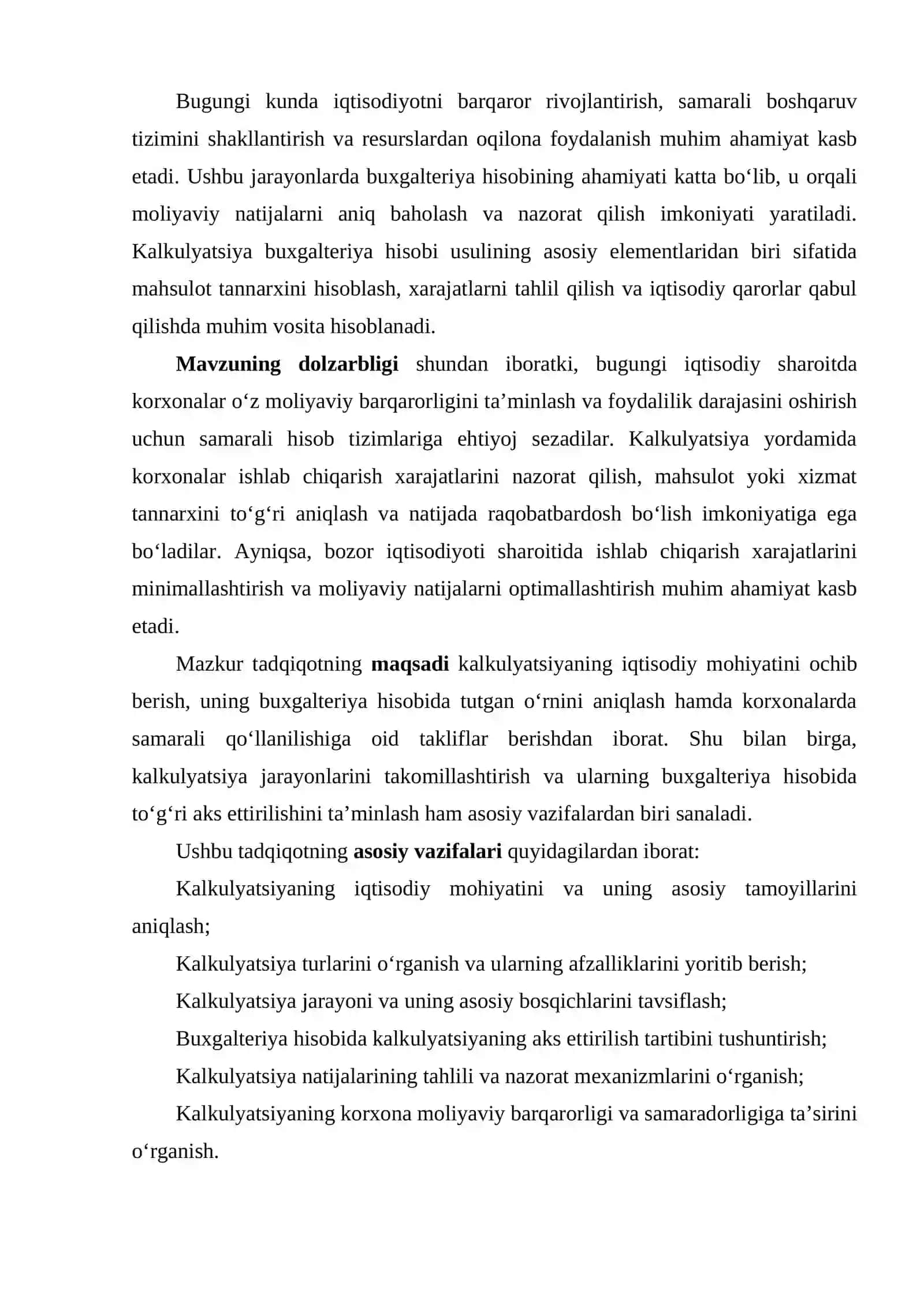 KALKULYATSIYA BUXGALTERIYA HISOBI USULINING ELEMENTI SIFATIDA 2