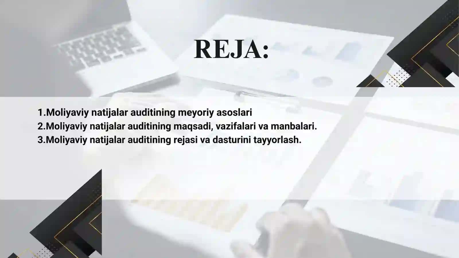 Moliyaviy natijalar auditi 2
