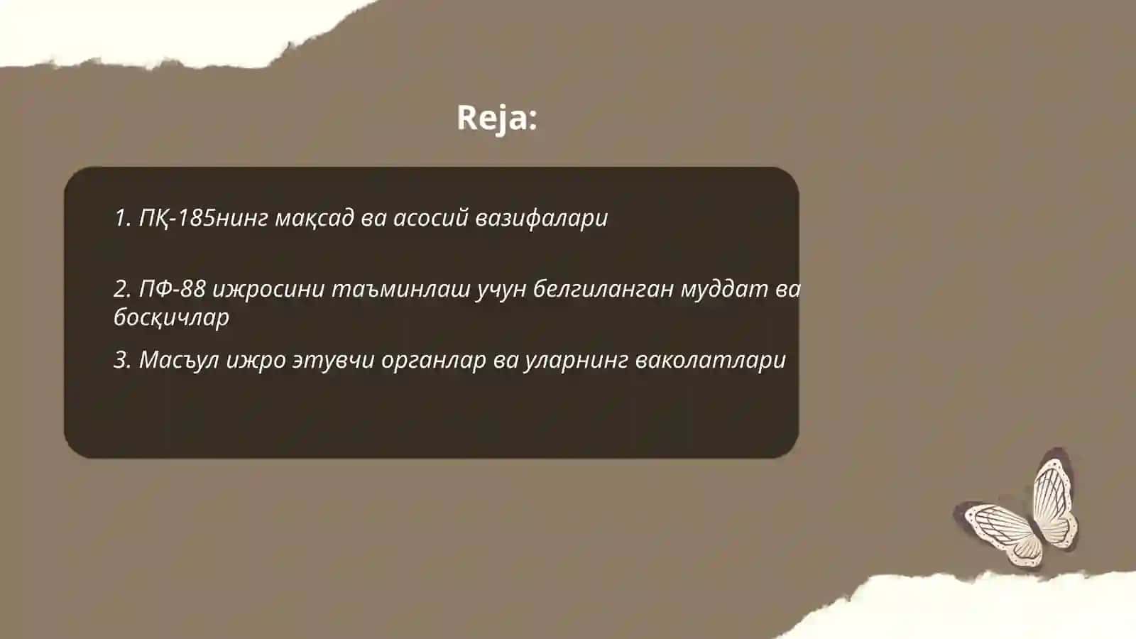 ПҚ-185нинг мақсад ва асосий вазифалари 2