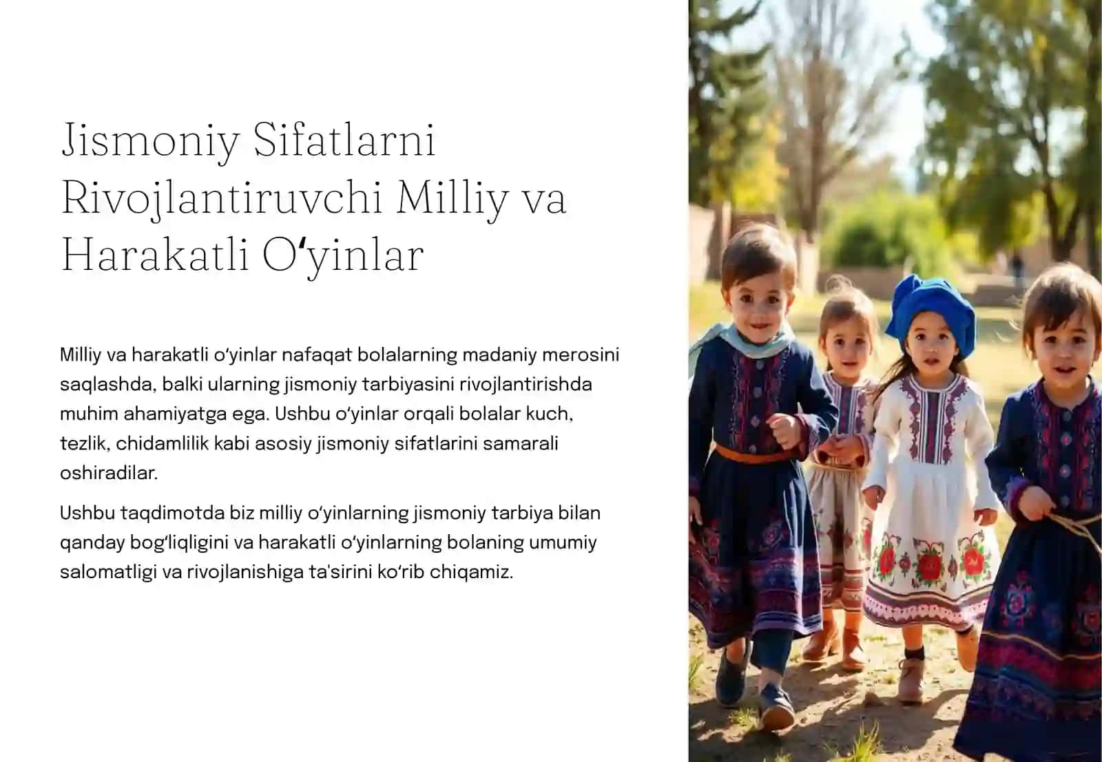 Jismoniy Sifatlarni Rivojlantiruvchi Milliy va Harakatli Oʻyinlar 2