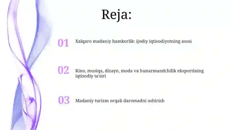 Xalqaromadaniy hamkorlik va kreativ iqtisodiyot rivoji 2
