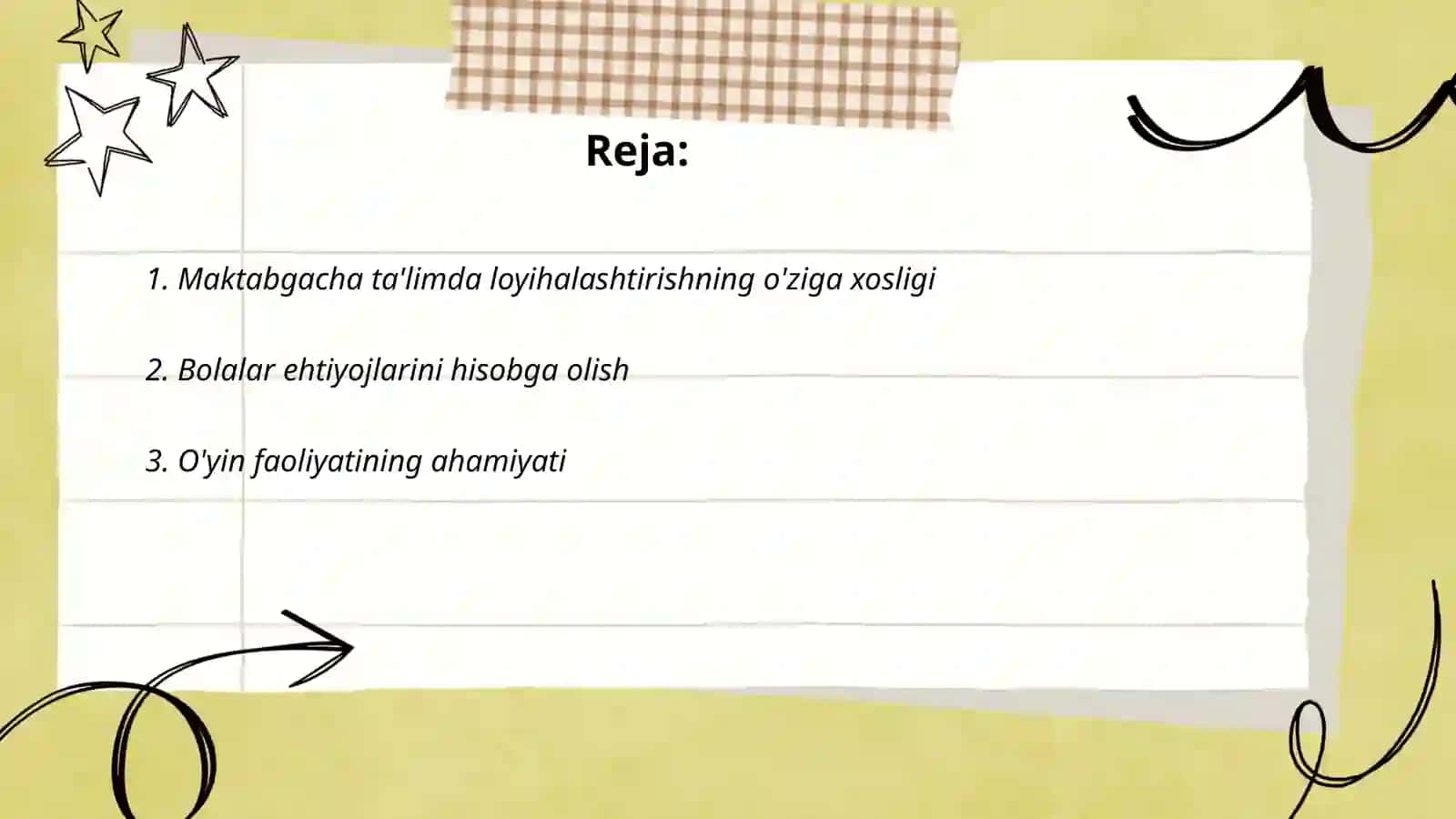 Maktabgacha ta'limda loyihalashtirishning o'ziga xosligi 2