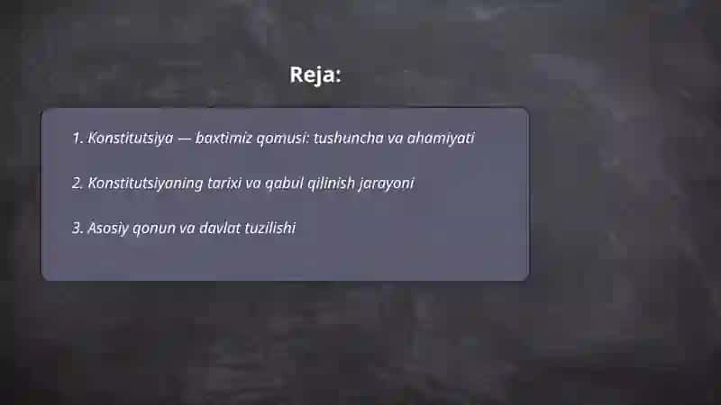 Konstitutsiya - baxtimiz qomusi 2