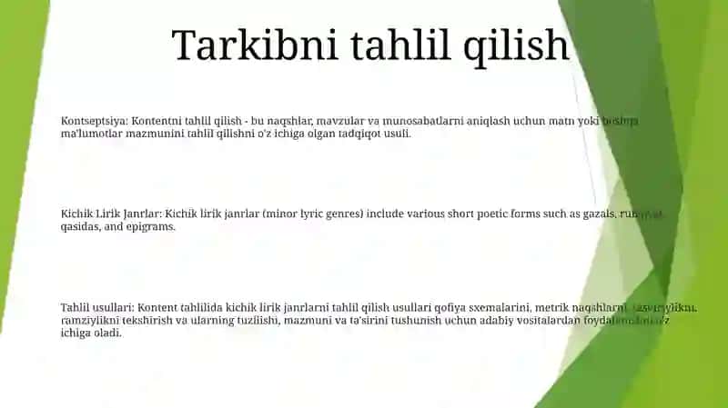 Maktab Darsligiga Kiritilgan Kichik Lirik Janrlarni Tahlil Qilish Usullari 2